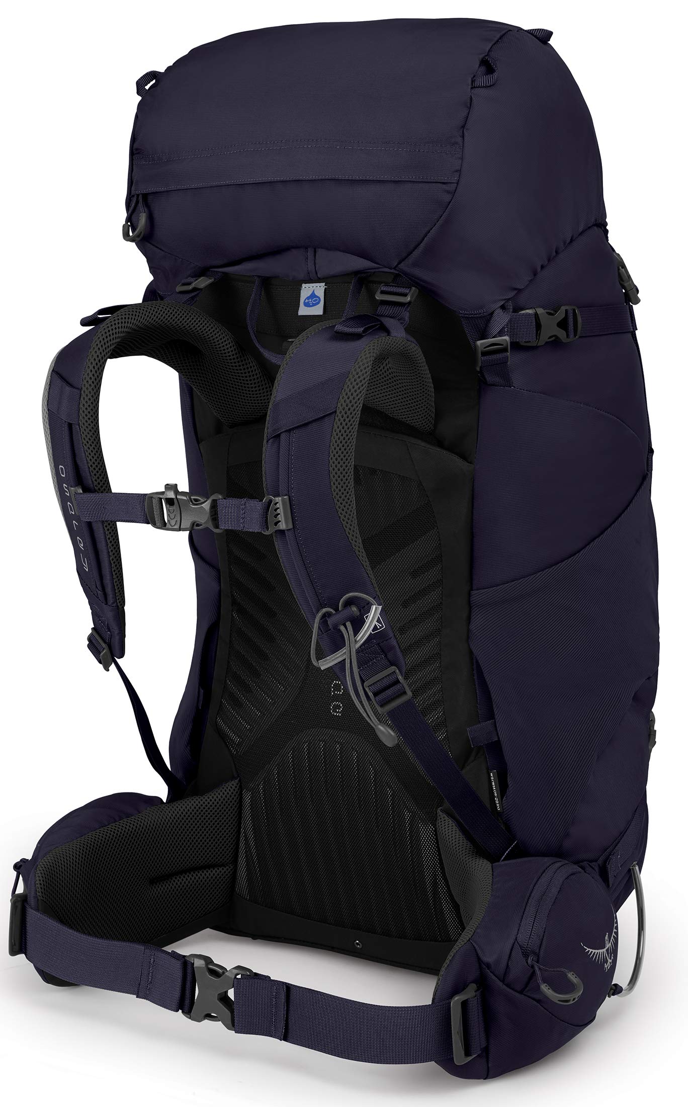 Osprey Women's Kyte 66 Backpacking Backpack - Lightweight Hiking Pack for Travel & Outdoor Adventures, Mulberry Purple, X-Small/Small - Perfect for Camping, Trekking & Multi-Day Trips