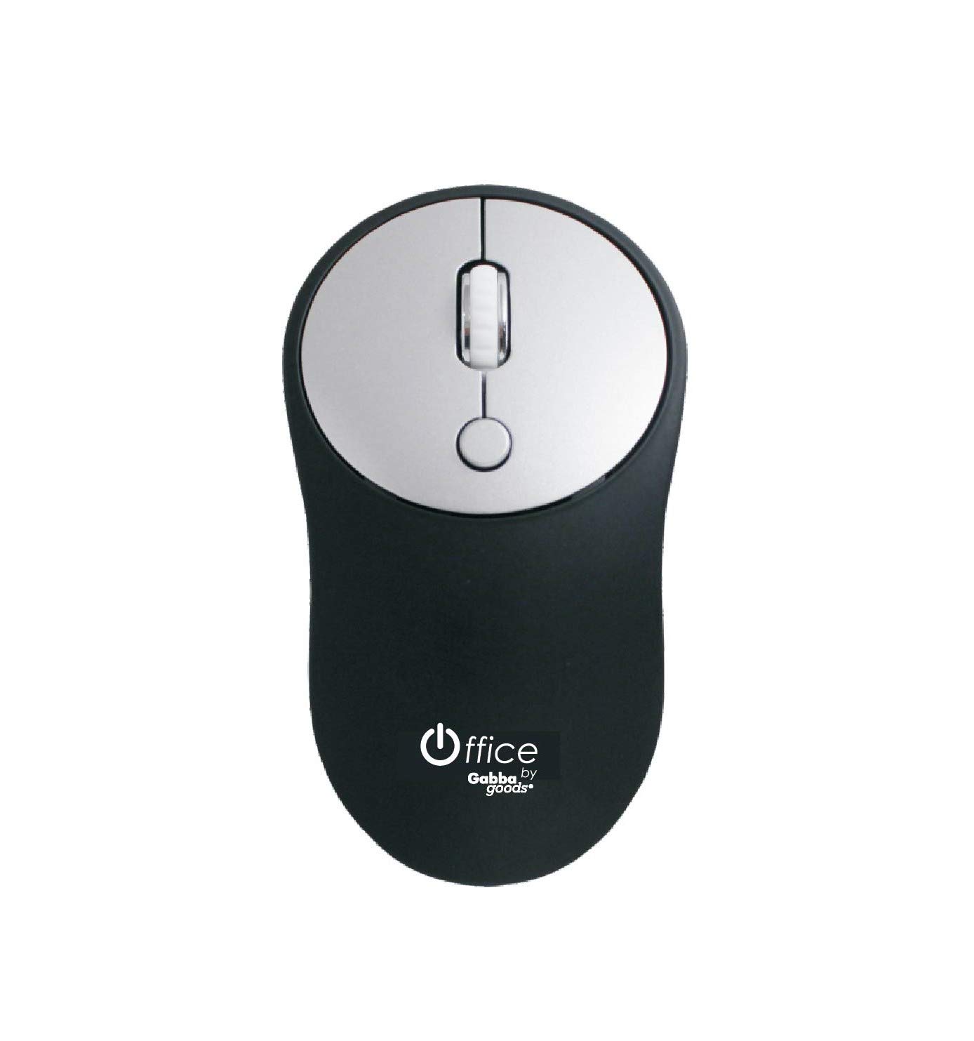 Gabba Goods Wireless Keyboard and Mouse Combo CB3 - Full-Size Ergonomic Keyboard with Number Pad & Comfortable Palm Rest, 2.4G Wireless Connection with Nano USB Receiver for PC/Laptop - Perfect for Office, Home & Gaming Use