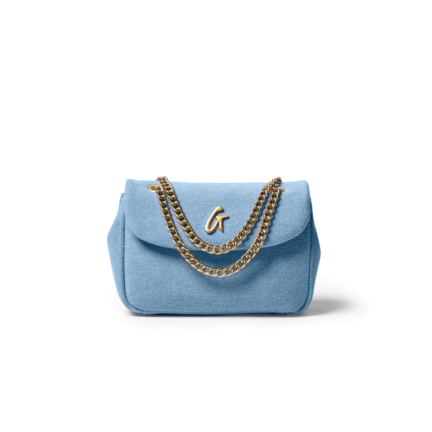 Mini Denim Gold Flap Bag - Stylish Crossbody Purse for Women, Trendy Fashion Accessory for Daily Use, Parties & Outings