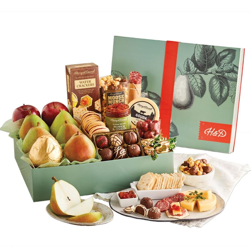 Harry & David Founder's Favorites Gourmet Gift Box - Premium Meat, Cheese, Sweets & Snacks Collection | Grand Gift Basket for Holidays, Birthdays & Corporate Gifting | Perfect Sweet & Savory Treats for Any Occasion