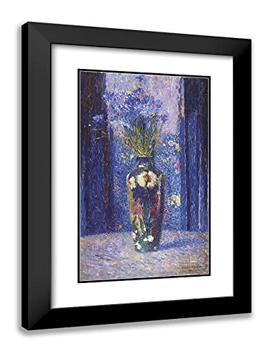 Black Modern Wood Frame with Double Matting