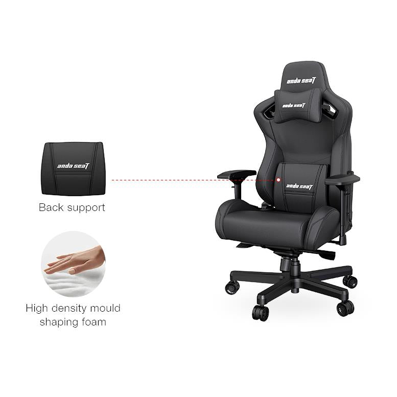Anda Seat XL Lumbar Support Pillow for Office Chair - Premium Ergonomic Back Cushion (Maroon) | Comfort for Long Hours Sitting at Work, Gaming & Home Office