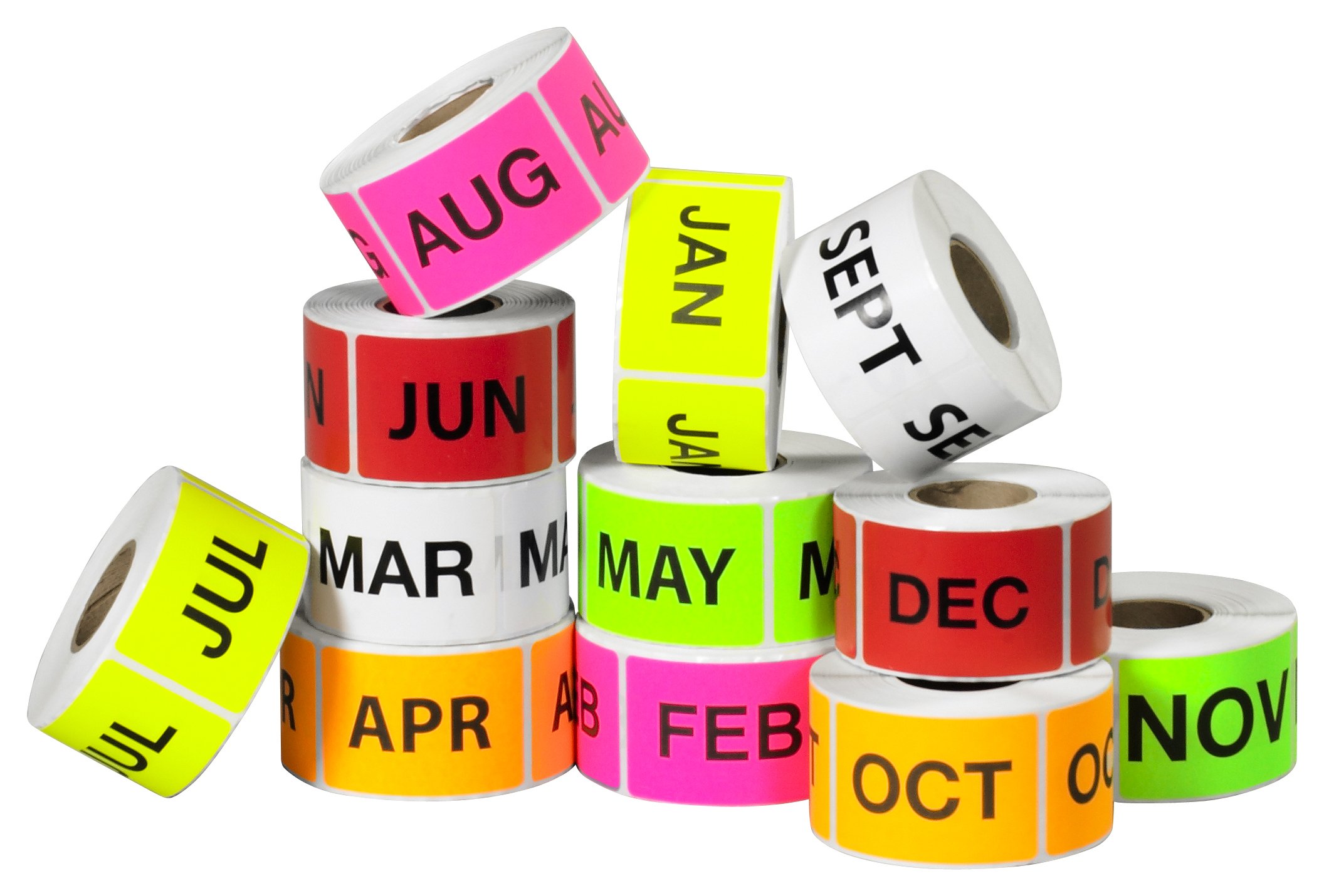 Tape Logic 2 x 3 Inch Easy Order Packs - 12 Months of The Year Labels for Office Organization, File Sorting & Monthly Planning