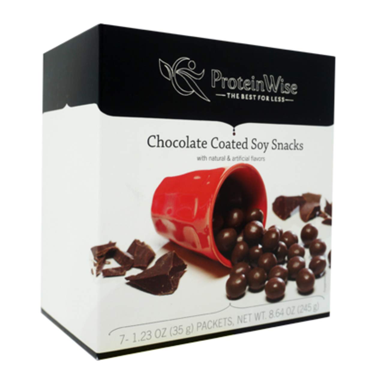 Proteinwise Chocolate Soy Snacks - High Protein, Low Carb for Healthy Diet & Fitness