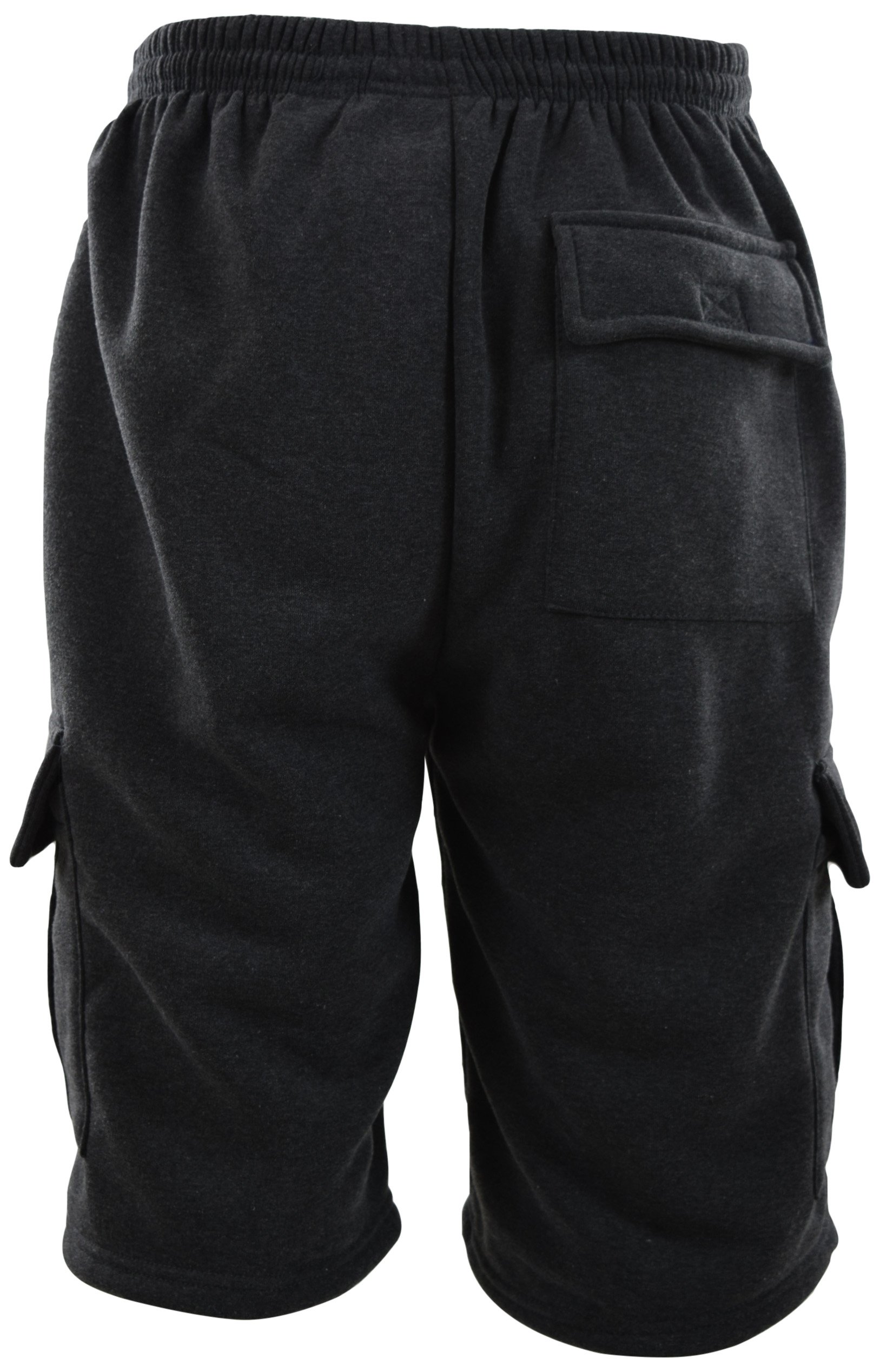Men's Cargo Sweat Shorts - Comfortable Casual & Workout Shorts with Multiple Pockets (Sizes M to 5XL) - Perfect for Gym, Hiking, Travel & Everyday Wear