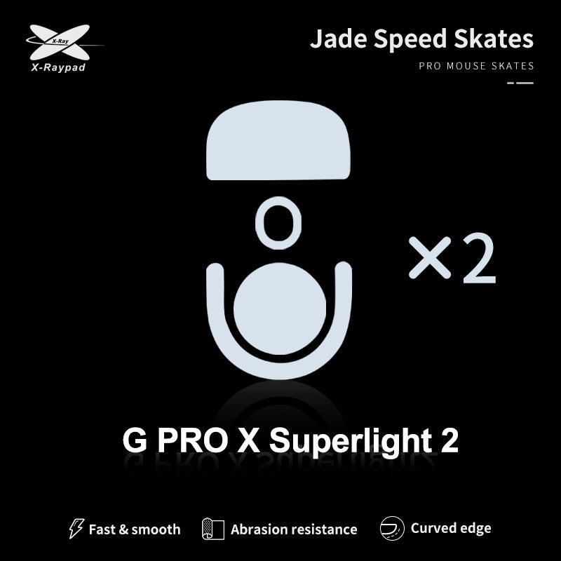 X Raypad Jade Mouse Skates for Logitech G Pro X Superlight 2 (GPX 2) - PTFE Feet for Smooth Gliding - Perfect for Gaming & Esports