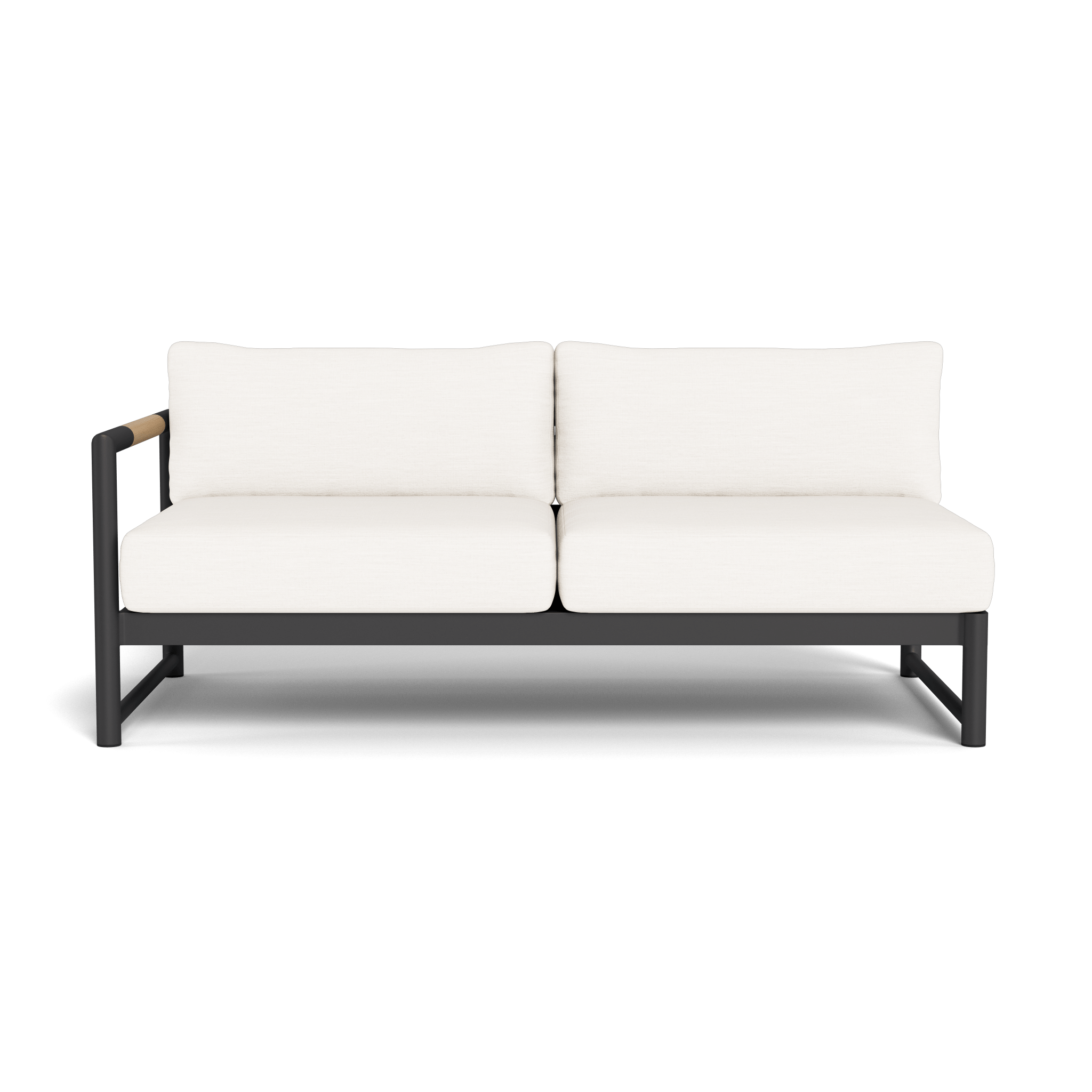 Breeze XL Aluminum 2-Seater Outdoor Patio Chair with Left Armrest - Perfect for Poolside, Garden, and Backyard Relaxation
