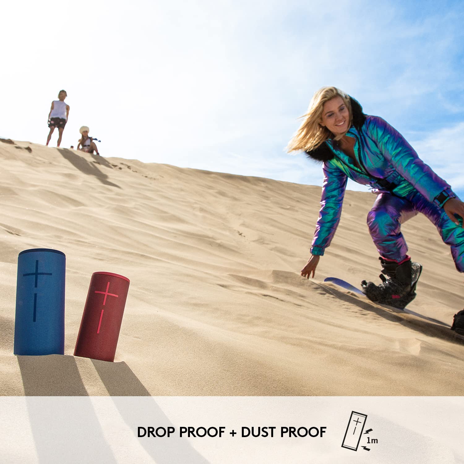 Ultimate Ears Boom 3 Wireless Bluetooth Speaker - Powerful Sound with Deep Bass, IP67 Waterproof, 15-Hour Playtime, 150ft Range, Magic Button Control (Night Black) - Perfect for Outdoor Adventures, Pool Parties & Travel