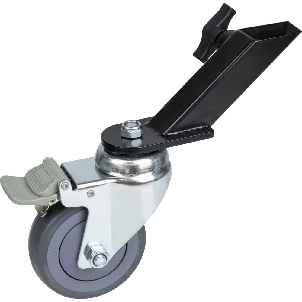 Kupo Square Stand Leg Caster Adapter 25mm x 25mm - Heavy Duty Wheel Mount for Studio Equipment, Lighting Stands & Tripods (Set of 3, KS941612) - Perfect for Film Production, Photography & Stage Setup