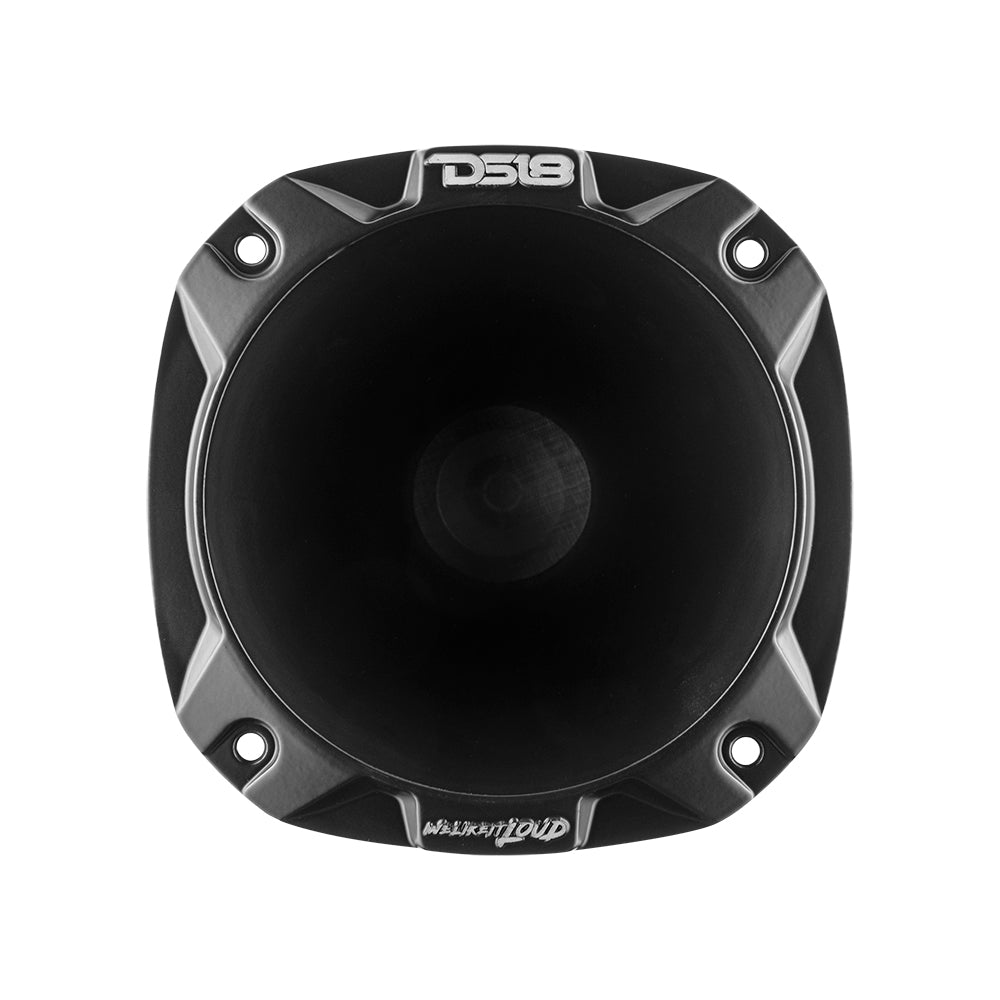 2-Way Titanium Driver Speaker Kit with Spacer & Horn - 320W, 8 Ohm VC (PRO D1+PRO HA102/BK) - Perfect for Home Theater & Professional Audio Systems