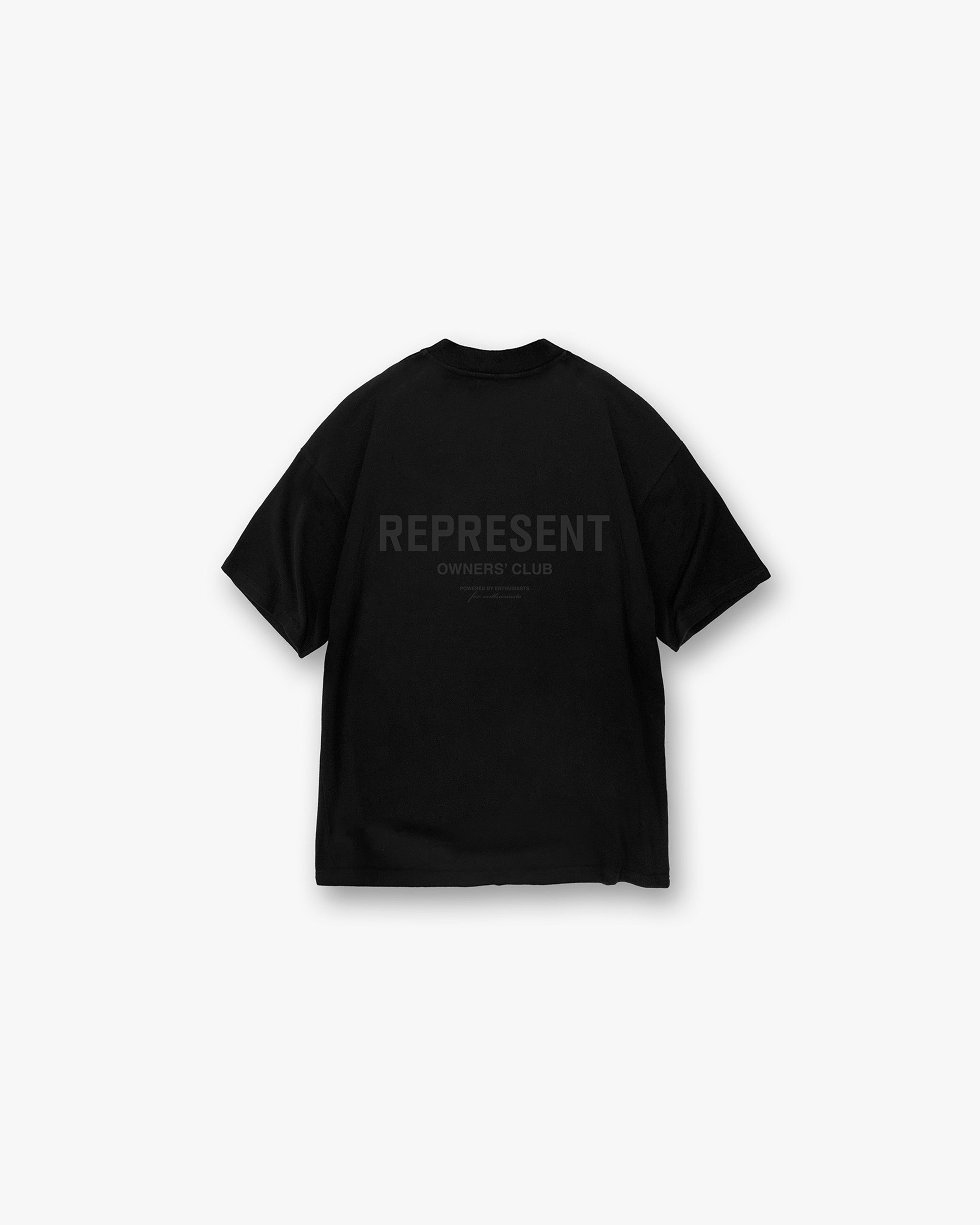 Represent Owners Club T-Shirt - Black Matte | Stylish Streetwear for Men & Women | Perfect for Casual Outfits, Parties, and Everyday Wear