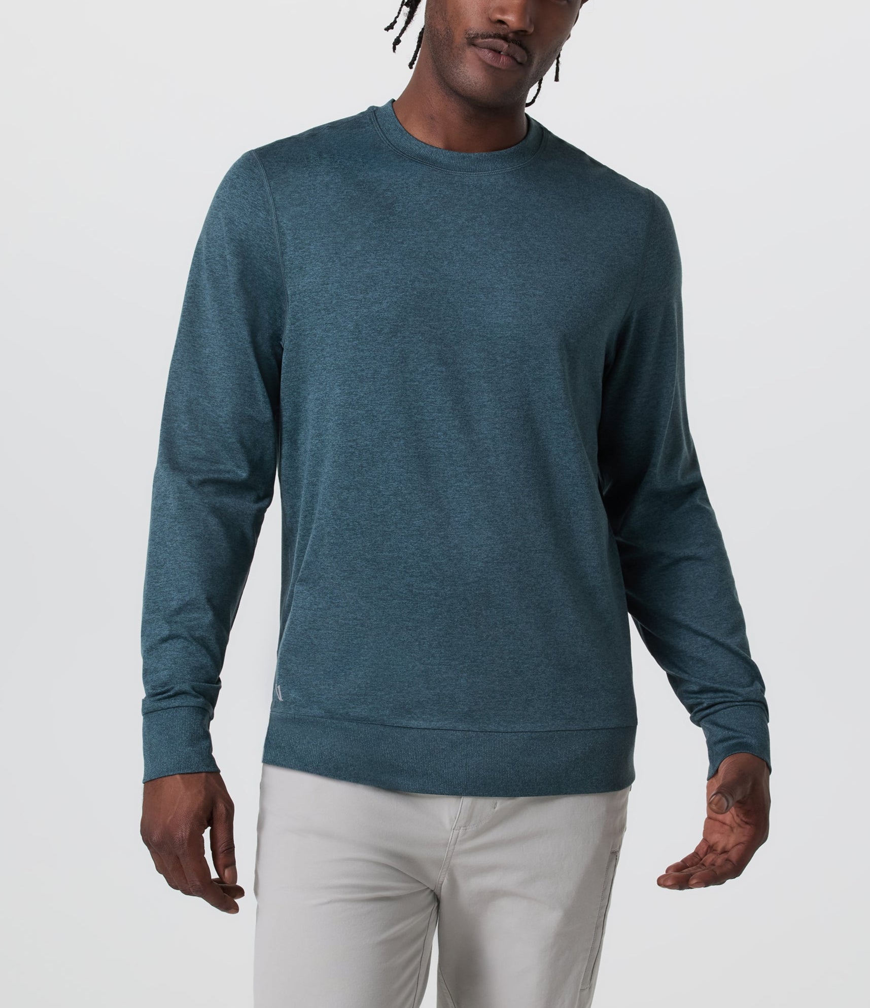 Vuori Ponto Performance Crew - Men's Lightweight & Breathable Workout Shirt for Running, Gym & Active Lifestyle