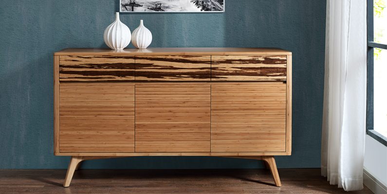 Greenington Solid Bamboo Azara Sideboard - Modern Bamboo Buffet Cabinet for Dining Room, Living Room & Entryway Storage