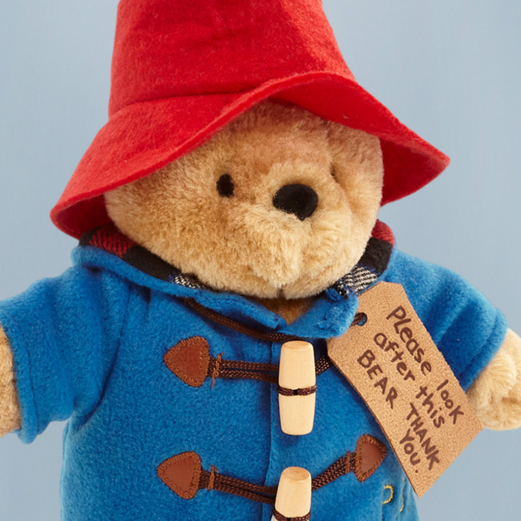 Classic Paddington Bear Plush Toy with Boots - Cute & Soft Stuffed Animal for Kids, Perfect for Gifts, Nursery Decor & Cuddling