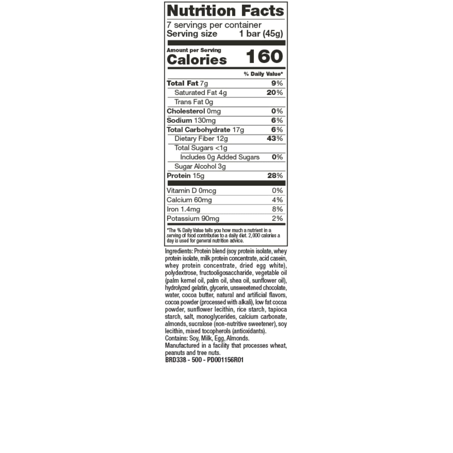 PROTIFIT Low Calorie Chocolate Crisp Protein Bar - 15g Protein, Low Carb, Low Sugar, Ideal Protein Compatible (2 Pack, 7 Servings Per Box) | Perfect for Post-Workout Recovery, Healthy Snacking & Weight Management