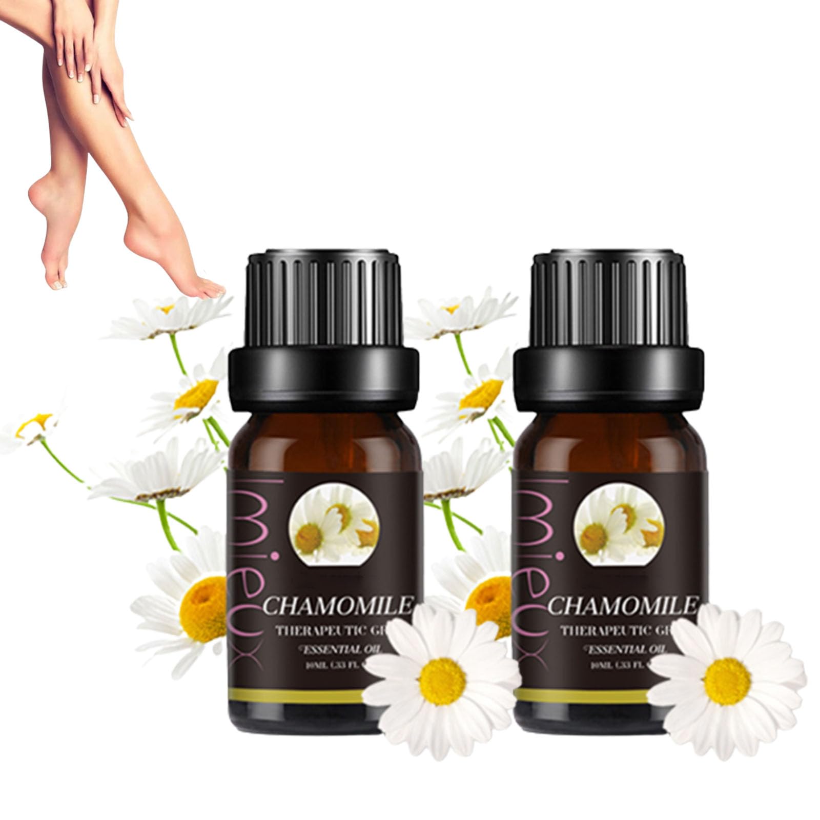 Premium Marronie Chamomile Essential Oil for Varicose Veins Relief - Natural Leg Circulation Support - 2 Pack - Perfect for Massage & Relaxation Therapy