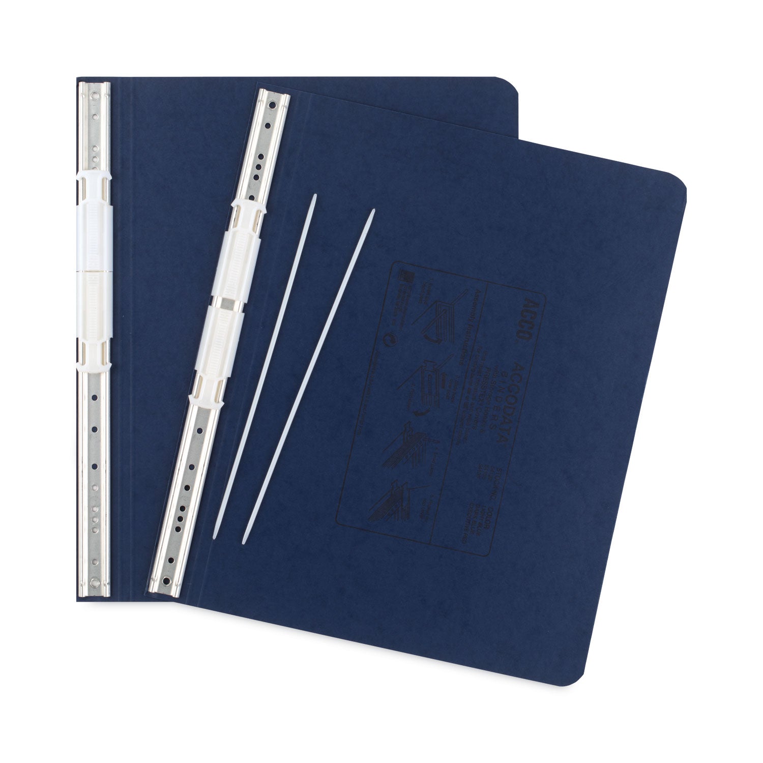 ACCO Presstex 2-Post Binder Covers with Storage Hooks - 6 Capacity, 12