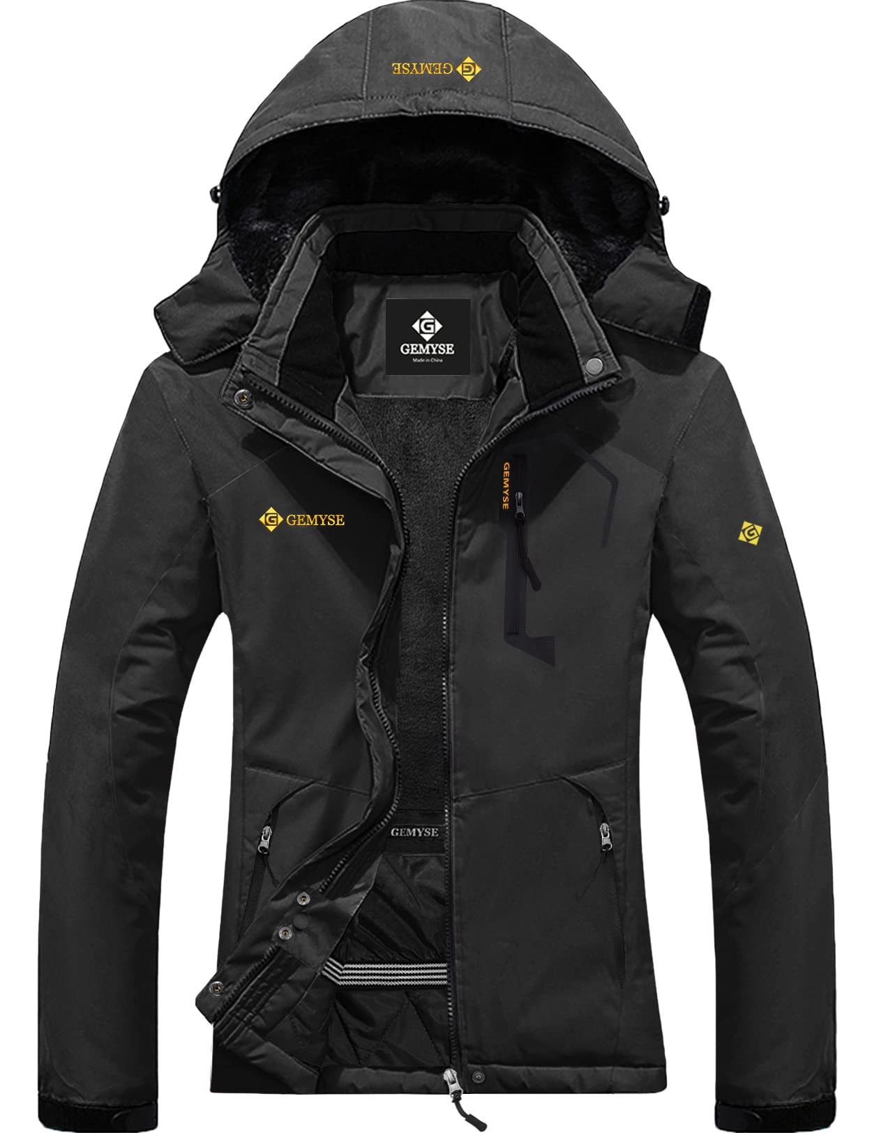 GEMYSE Women's Waterproof Ski Jacket - Windproof Winter Snow Coat for Hiking, Snowboarding & Outdoor Activities