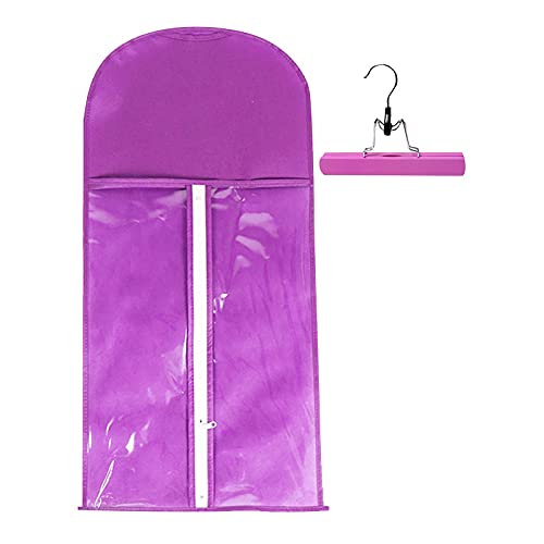 Long Brown Wigs for Black Women with Wooden Proof Storage Bags | Portable Wig Hanger Holder & Cordless Hair Clippers | Perfect for Salon Styling, Home Use & Travel