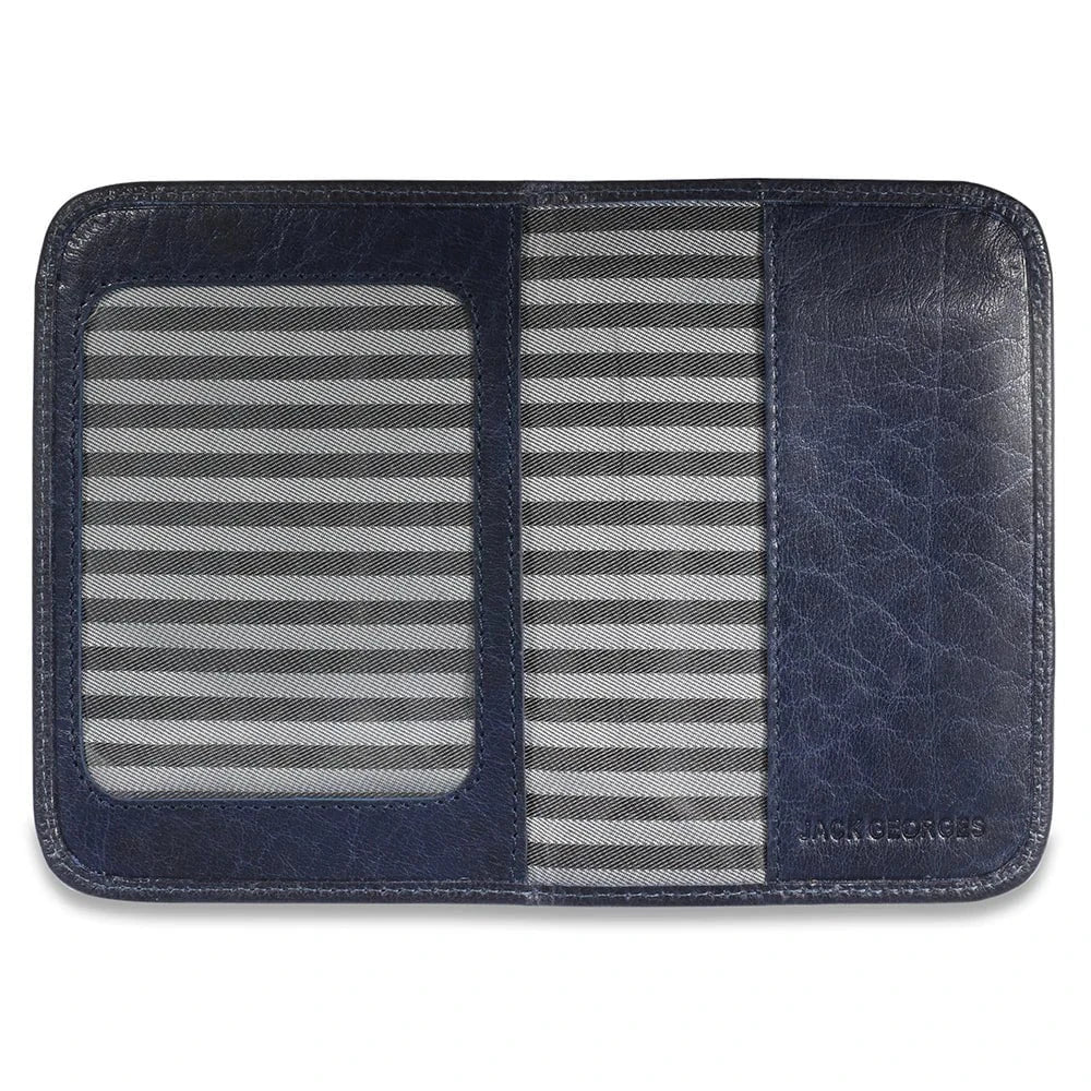 Premium Leather Passport Holder - RFID Blocking Travel Wallet for Men & Women - Secure & Stylish Passport Cover for International Travel & Business Trips