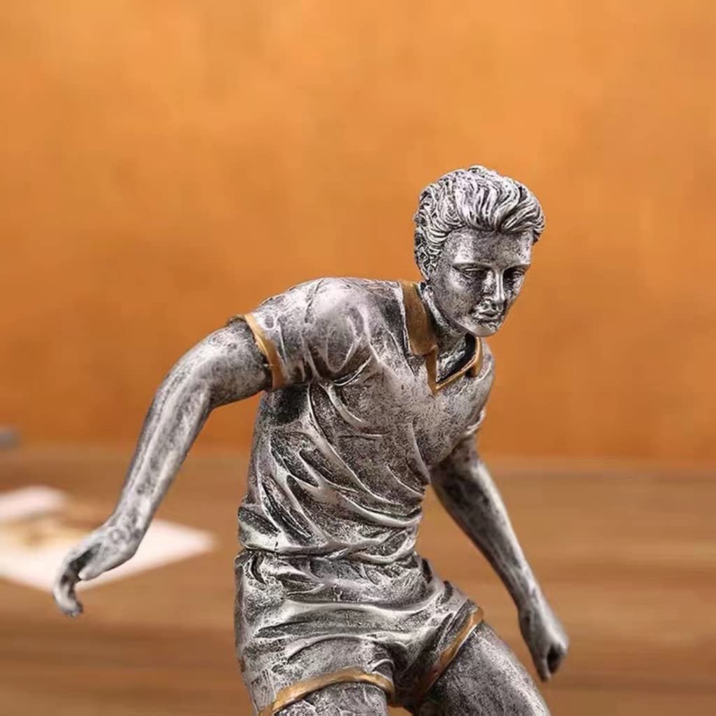 BOFANGSM Custom Football MVP Trophy Award - Golden Boot Player Statue for Soccer Awards, Excellent Forward Recognition, Personalized Engraving Souvenir | Perfect for Tournaments, Banquets & Fan Gifts