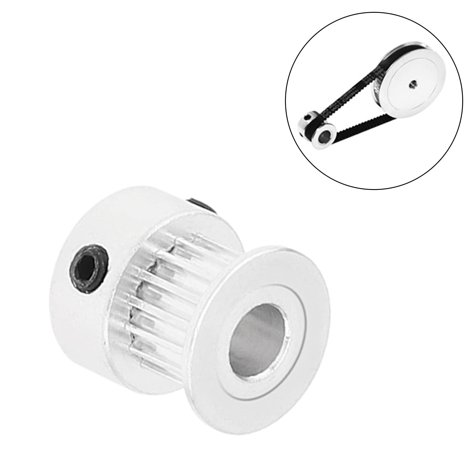 5 Pack GT2 Timing Belt Pulley 16 Teeth 5mm Bore Aluminum Wheel for 3D Printer, CNC Machine, Laser Engraver - High Precision DIY RepRap Project Parts