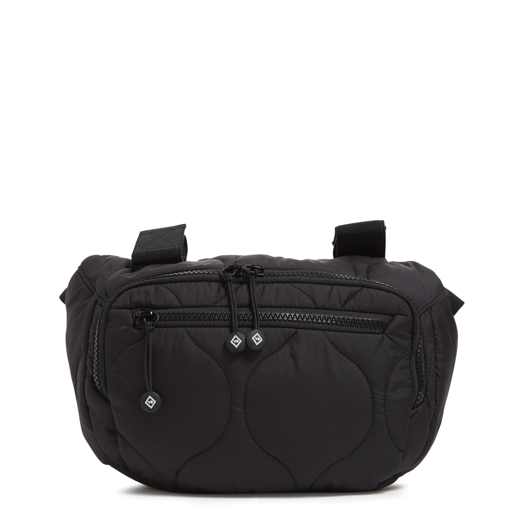 Vera Bradley Women's Lightweight Crossbody Sling Bag - Adjustable Belt Bag for Travel, Running & Everyday Use - Black, One Size
