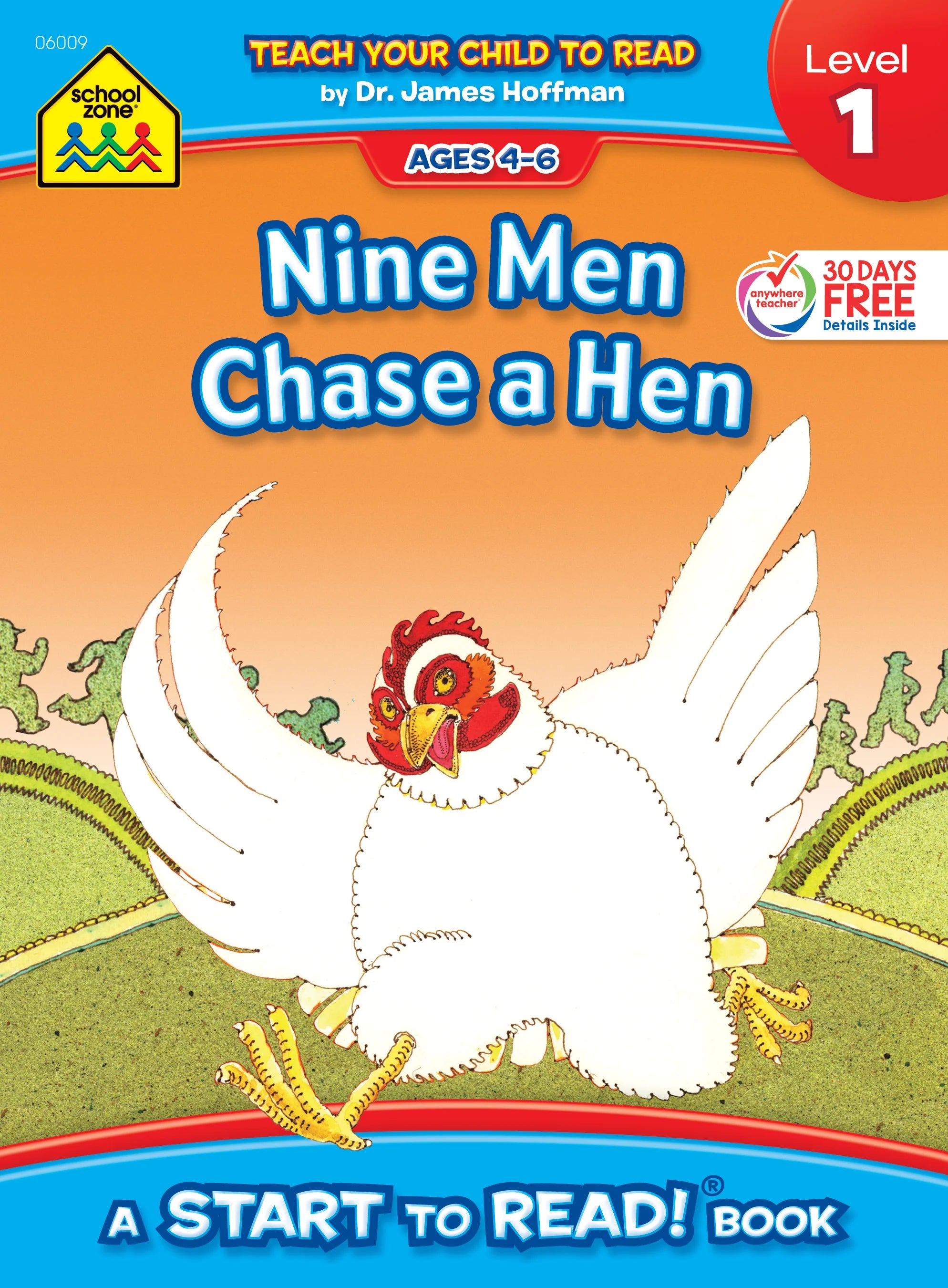 Nine Men Chase A Hen! - Level 1 Early Reader Book for Kids | Fun Phonics Learning & First Reading Practice | Perfect for Homeschooling & Classroom Use