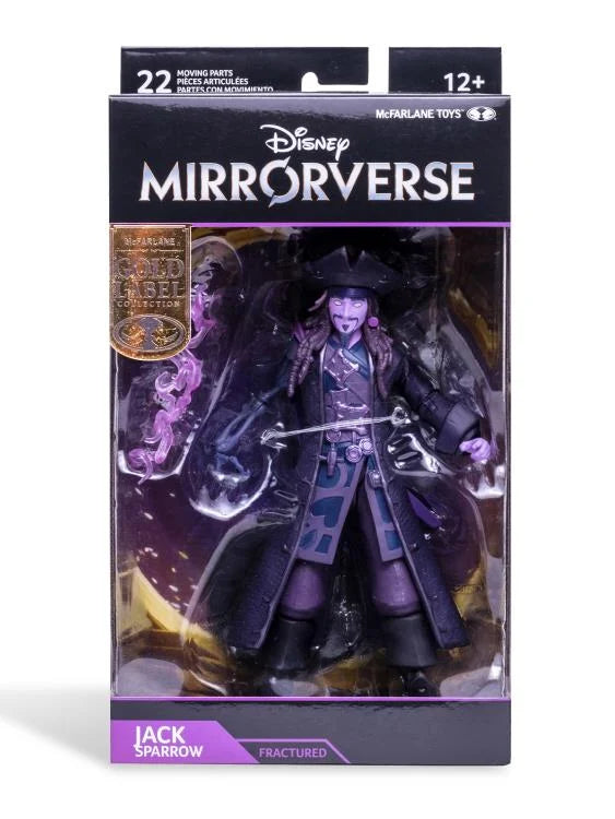 Disney Mirrorverse Jack Sparrow Action Figure - Fractured Gold Label Collectible for Fans & Display