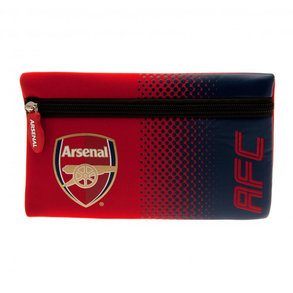 Official Arsenal FC Fade Design Pencil Case - School & Office Supplies for Football Fans - Perfect for Students, Teachers & Soccer Lovers