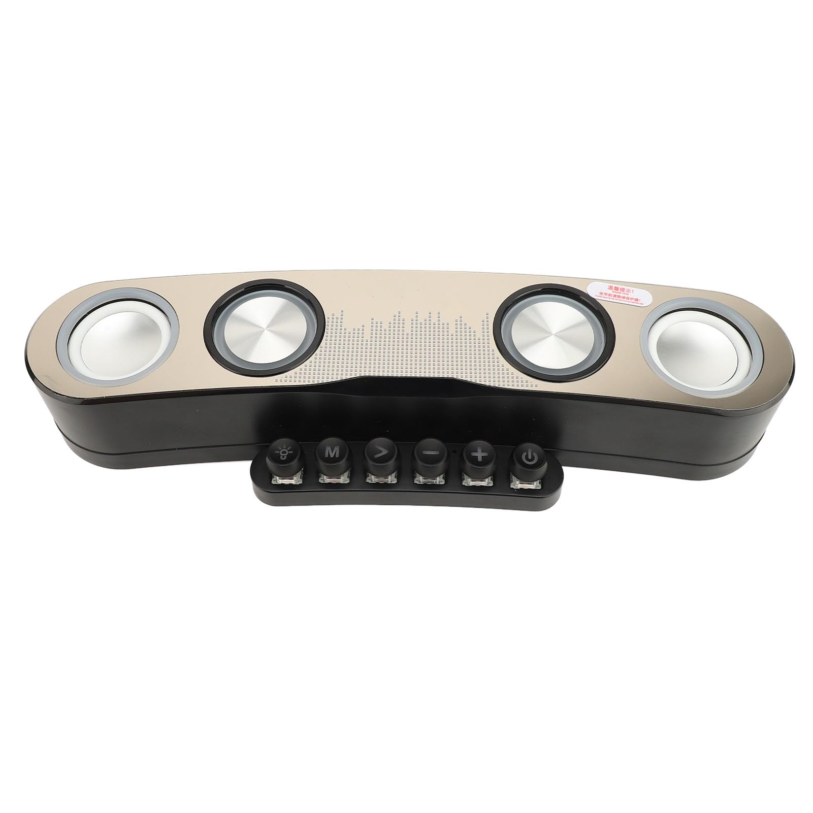 RGB Computer Speaker - Wireless Bluetooth Soundbar with Colorful LED Lights for PC, Laptop, Desktop Monitor & Tablets | Perfect for Gaming, Home Office & Entertainment