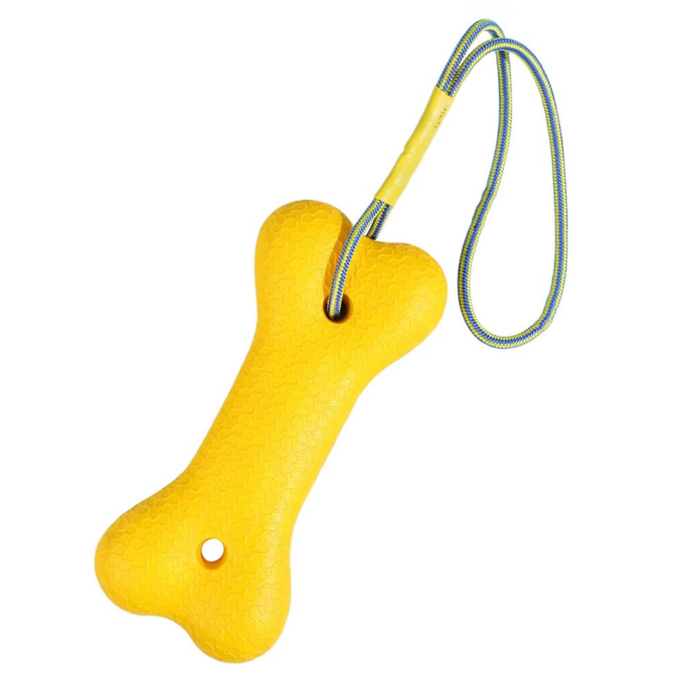 POPETPOP Floating Dog Bone Toy - Interactive Chew & Water Play Toy for Puppies & Kittens - Teething Relief & Treat Dispenser for Dogs & Cats - Perfect for Bath Time, Pool Fun & Indoor Play