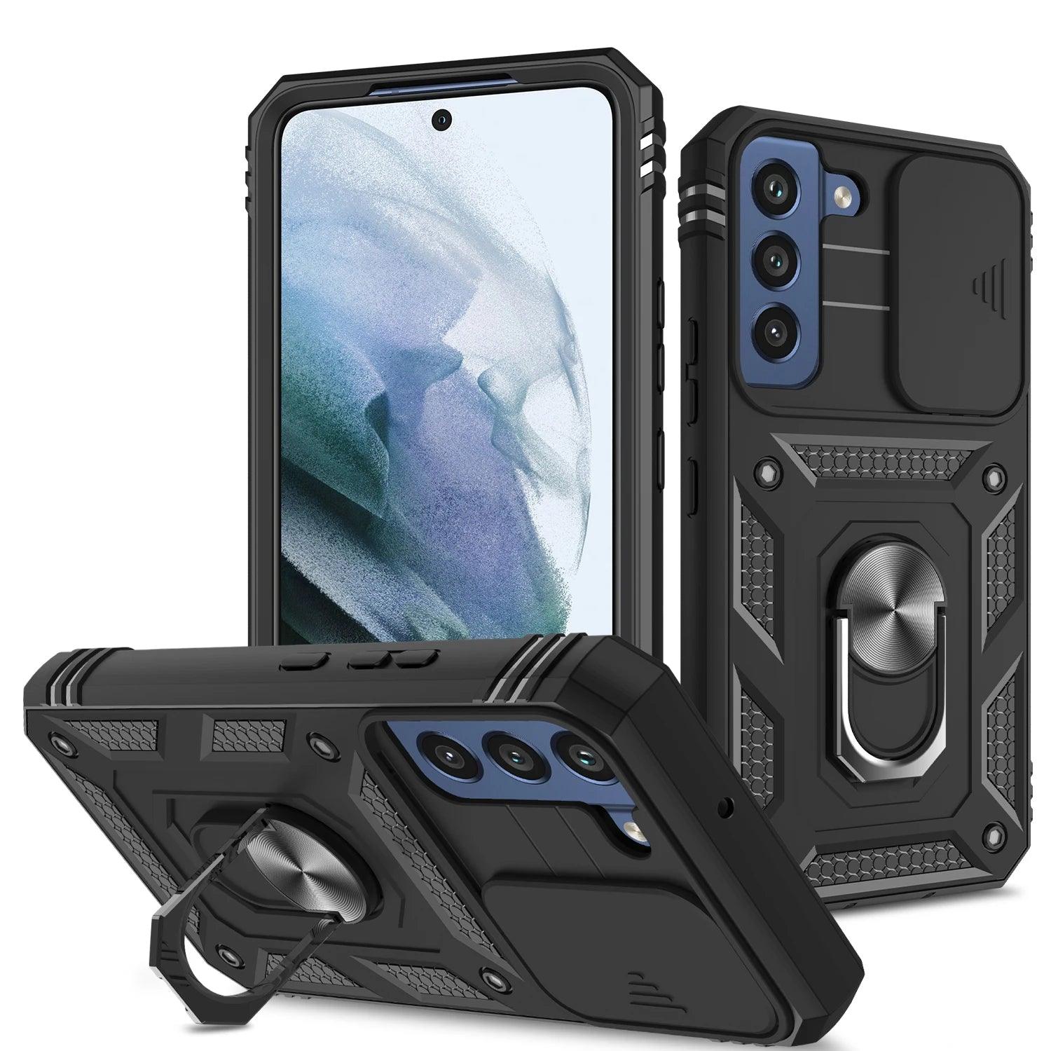 Samsung Galaxy S24 Ring Holder Protective Case - Slim Grip & Anti-Slip Design for Secure Phone Handling - Perfect for Workouts, Commuting, and Everyday Use