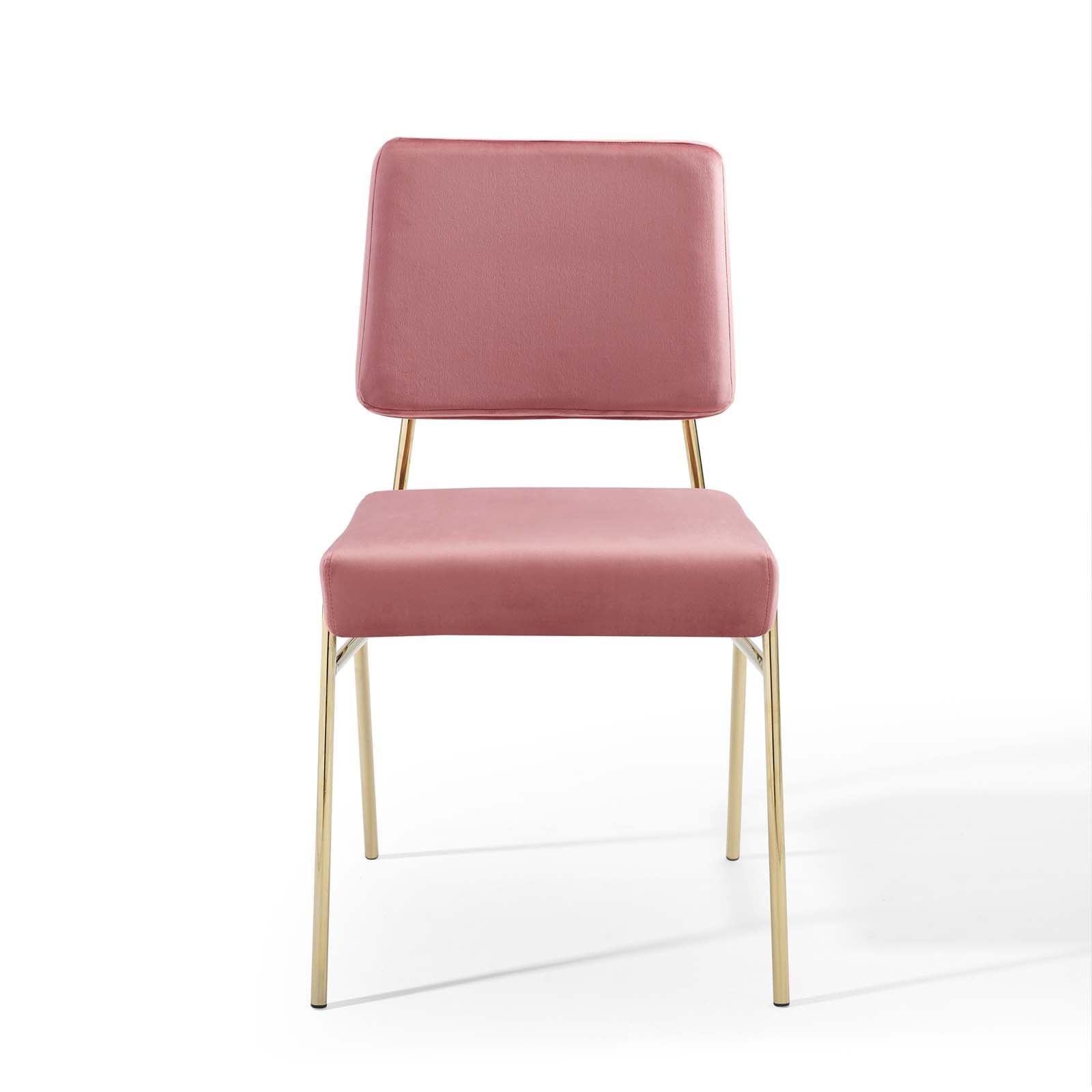 Luxury Velvet Dining Side Chair - Elegant & Comfortable Upholstered Seat for Home, Restaurant, or Office - Perfect for Dining Room, Kitchen, or Lounge Area