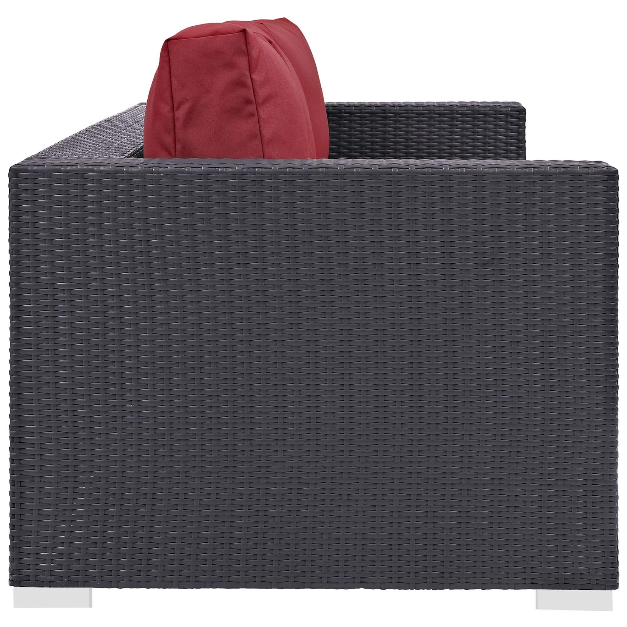 Ergode Convene Outdoor Sectional Sofa Set - Durable Rattan Weave & Weather-Resistant Cushions - Perfect for Patio, Backyard, Poolside & Garden Gatherings - Great for Outdoor Entertaining & Relaxation