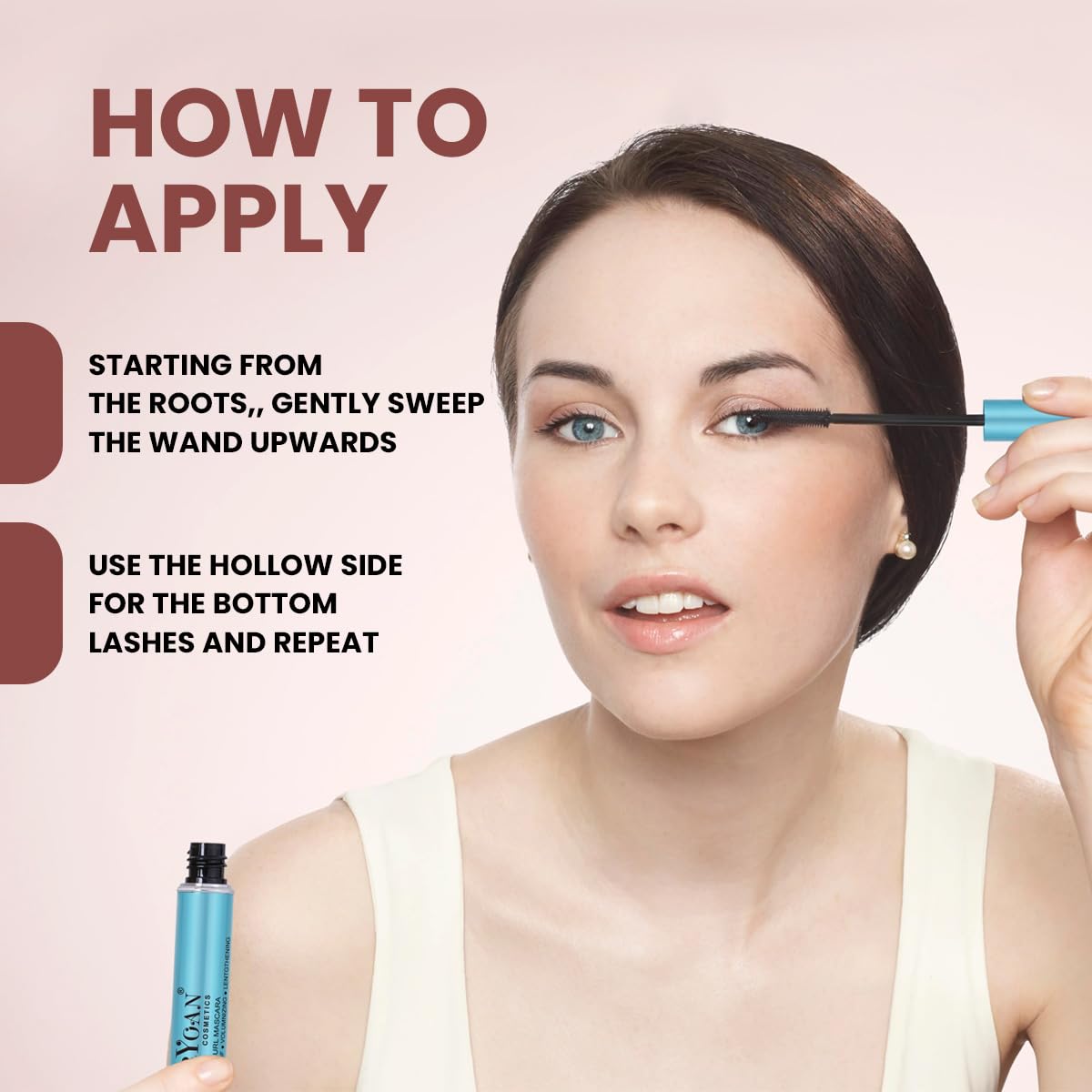 Shryoan Cool as Ice Volumizing Mascara - Waterproof, Smudge Proof, Long Lasting with Matte Finish (8ml, Black) | Perfect for Daytime Wear, Night Out & Special Occasions