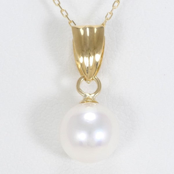 18K Yellow Gold Pearl Necklace for Women - Elegant Bridal Jewelry, Wedding Gift & Anniversary Present - Perfect for Formal Events, Date Nights & Special Occasions