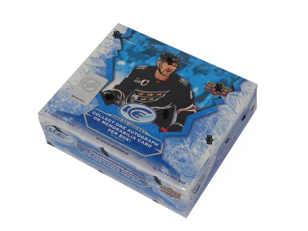 2022-2023 NHL Hockey Trading Cards Hobby Box - 12 Packs (6 Cards Each) | Collectible Sports Memorabilia for Hockey Fans & Card Collectors - Perfect for Gifts, Trading, and Display