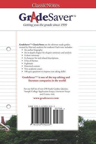 GradeSaver (TM) The Tortilla Curtain Study Guide - Classic Literature Notes & Analysis for Students, Book Clubs & Teachers - Perfect for Homework Help & Exam Prep