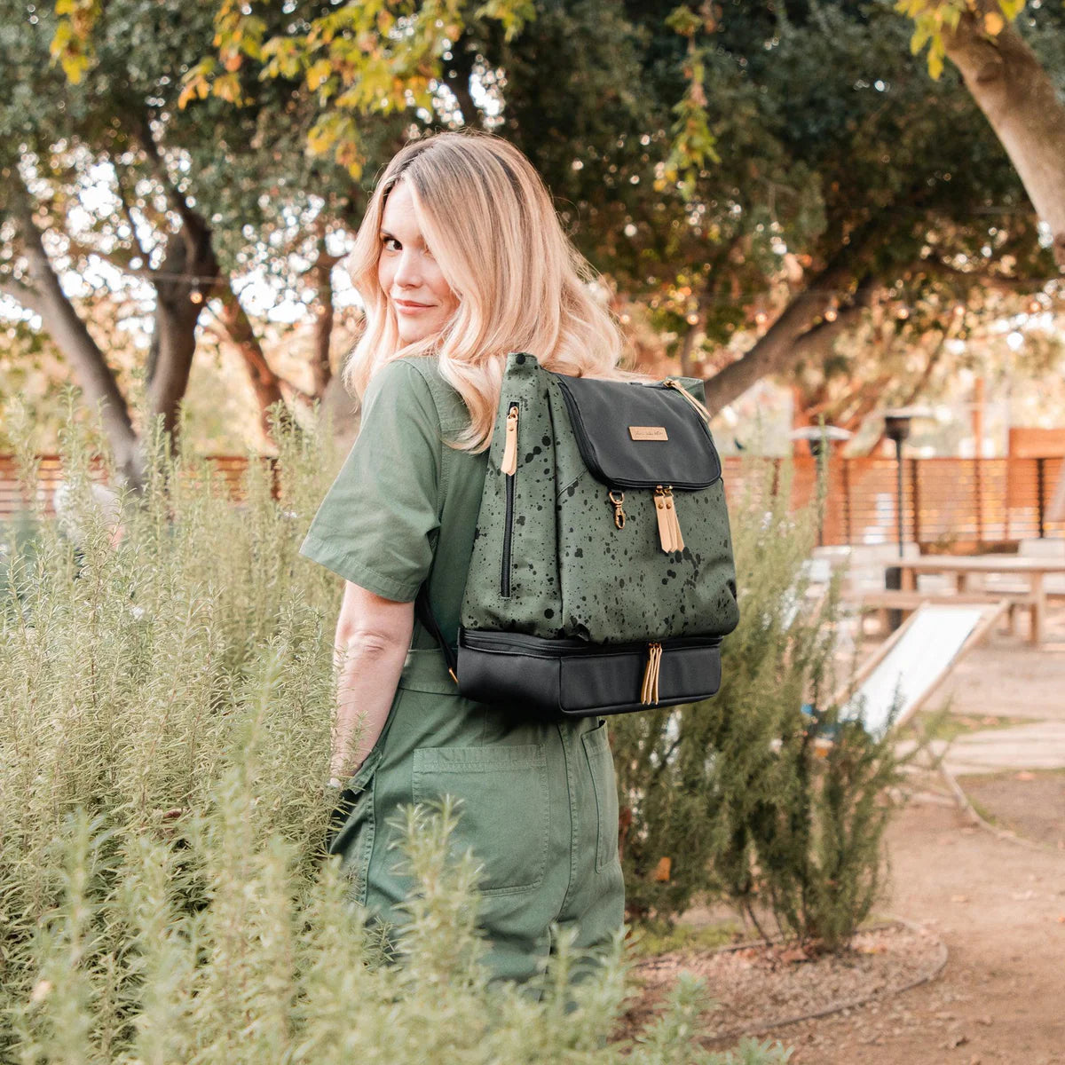 Pivot 2-in-1 Convertible Diaper Bag Tote & Backpack for Moms - Olive Green | Perfect for Baby Essentials, Travel & Everyday Use