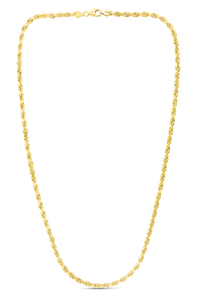 10K Gold 5.0mm Solid Diamond Cut Royal Rope Chain for Men & Women - Luxury Jewelry Gift for Anniversary, Wedding & Special Occasions
