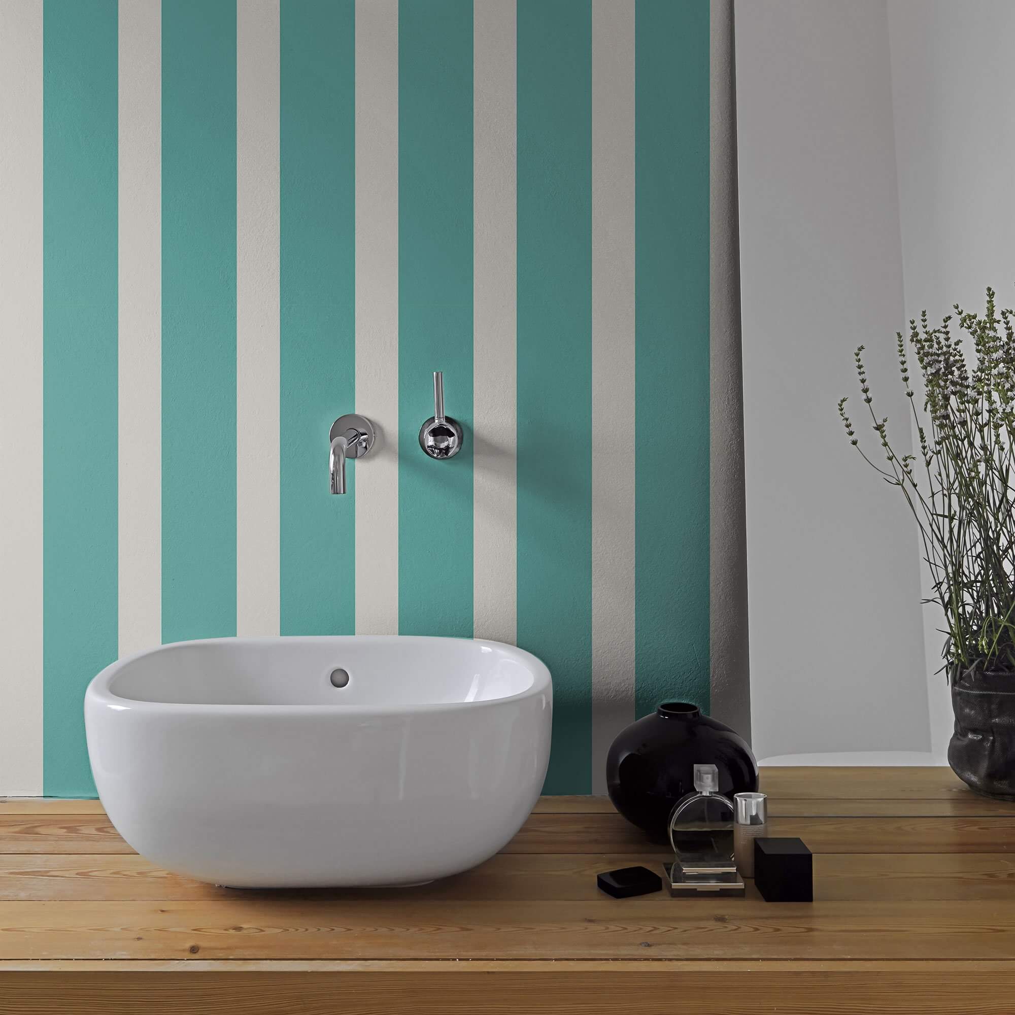 Green and Grey Vertical Peel and Stick Removable Wallpaper - 20.2
