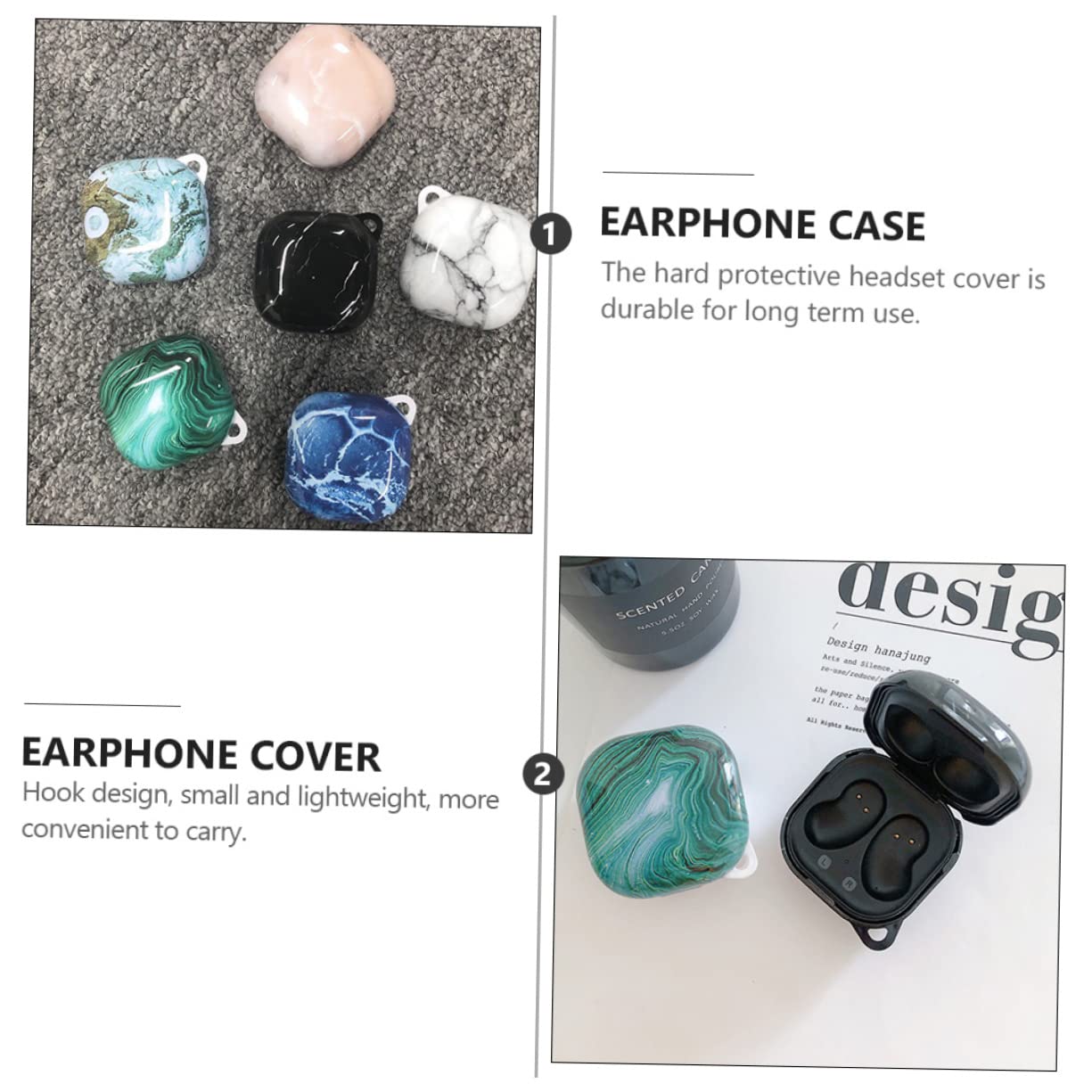 Artibetter 3 Pack Premium Earbud Cases - Durable Headphone Shell Protector for AirPods, Wireless Earbuds & Computer Accessories | Perfect for Travel, Gym & Daily Storage