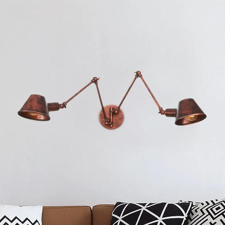 Multi-Arm Adjustable Industrial Wall Lights - Dimmable LED Workshop Lighting for Garage, Warehouse & Factory - Perfect for Task Lighting & Workspaces