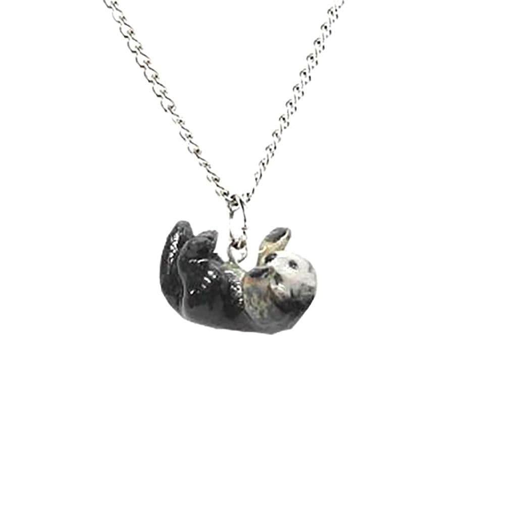 Multicolor Sea Otter Porcelain Pendant Necklace - Handmade Jewelry for Women, Unique Gift for Nature Lovers - Perfect for Beach Vacations, Ocean-Themed Parties & Everyday Wear