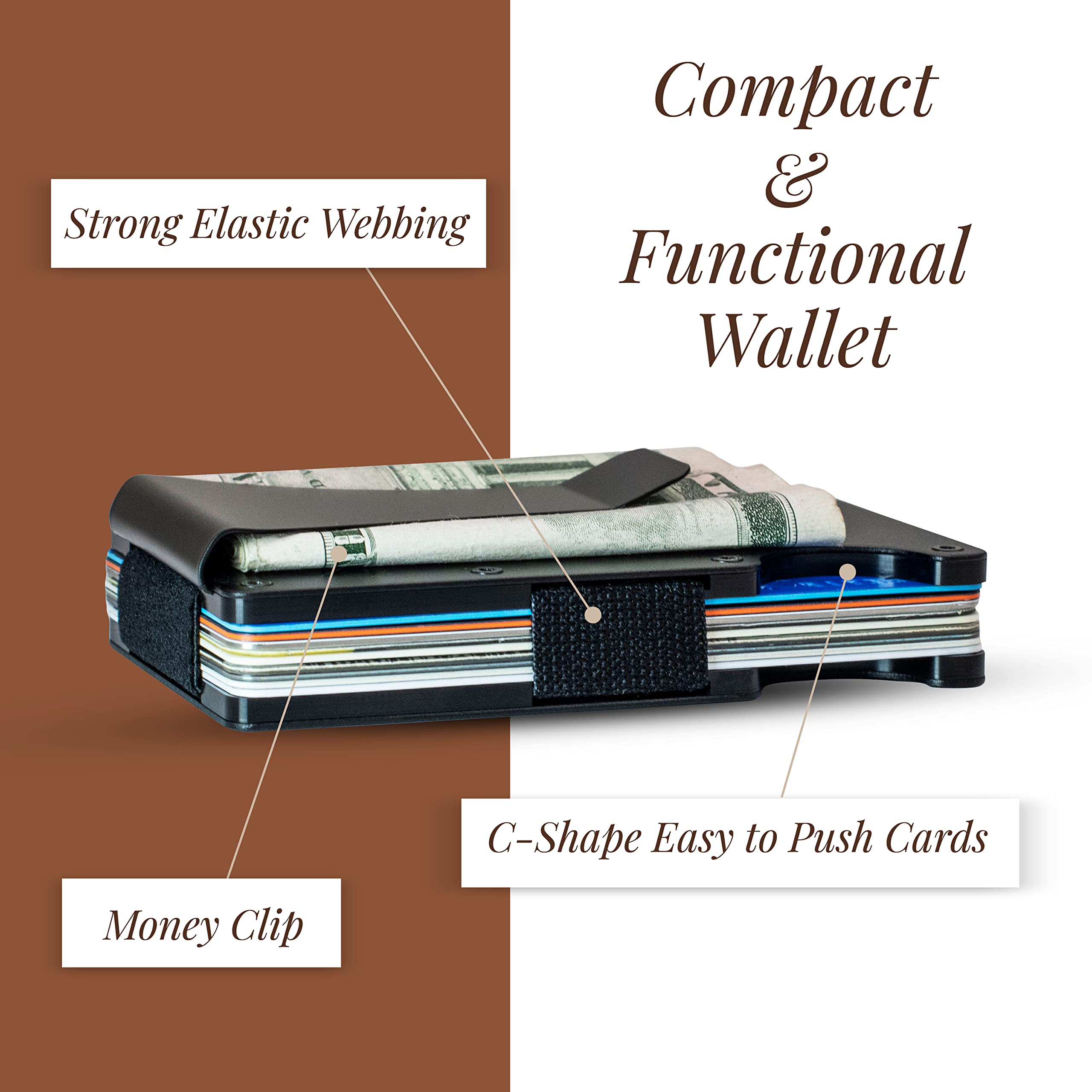 Premium Personalized Groomsmen Gift Set of 6 - Custom Engraved Wallet & Proposal Box for Wedding Party - Best Man & Groomsmen Accessories - Perfect for Bachelor Parties, Wedding Proposals & Thank You Gifts