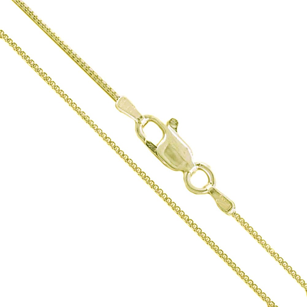 10K Solid Gold Box Chain Necklace for Men & Women - Durable & Elegant Jewelry for Everyday Wear, Gifts & Special Occasions