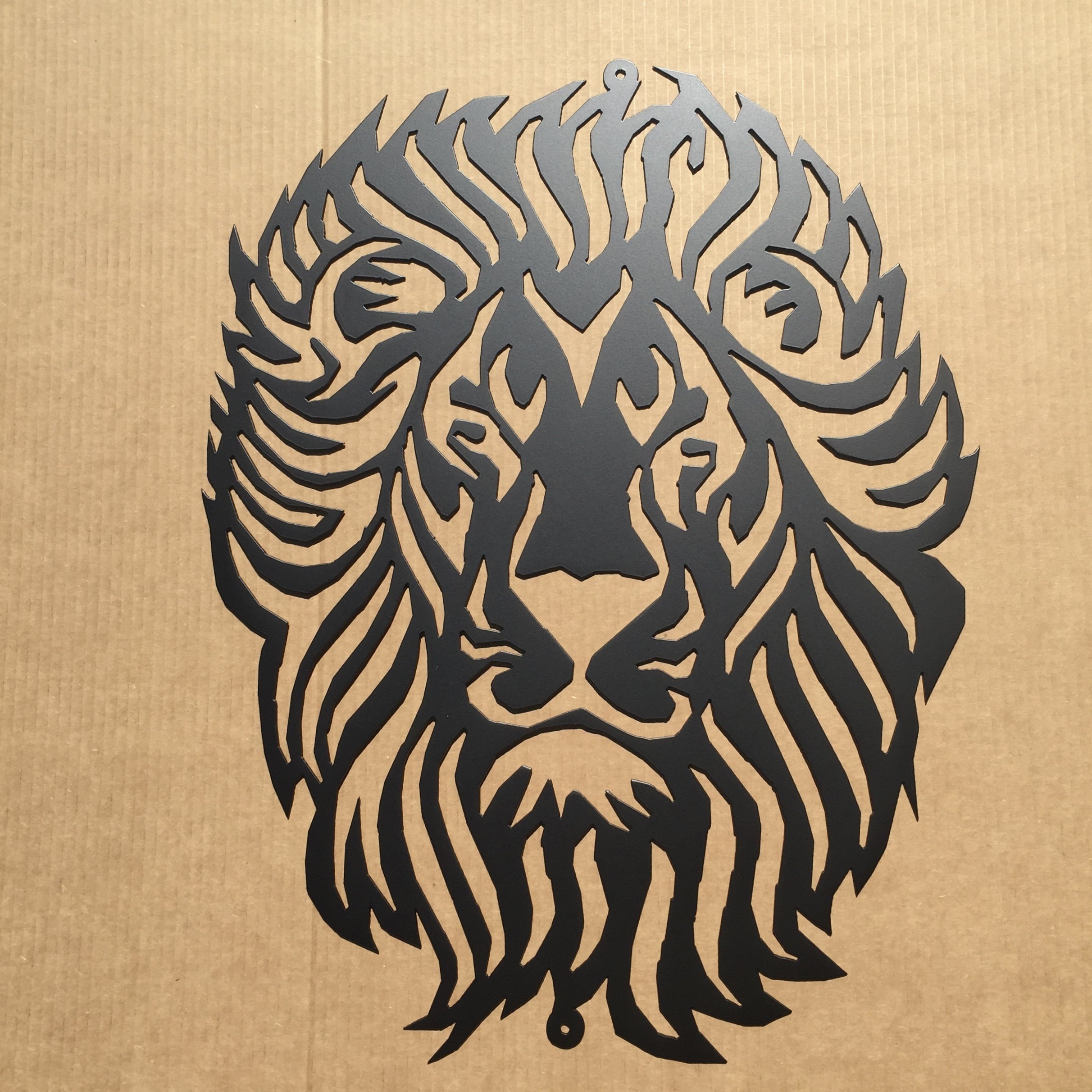 Lion Metal Wall Art - Handcrafted G4 Steel Home Decor for Living Room, Bedroom & Office - Elegant Animal Sculpture for Modern & Rustic Interiors