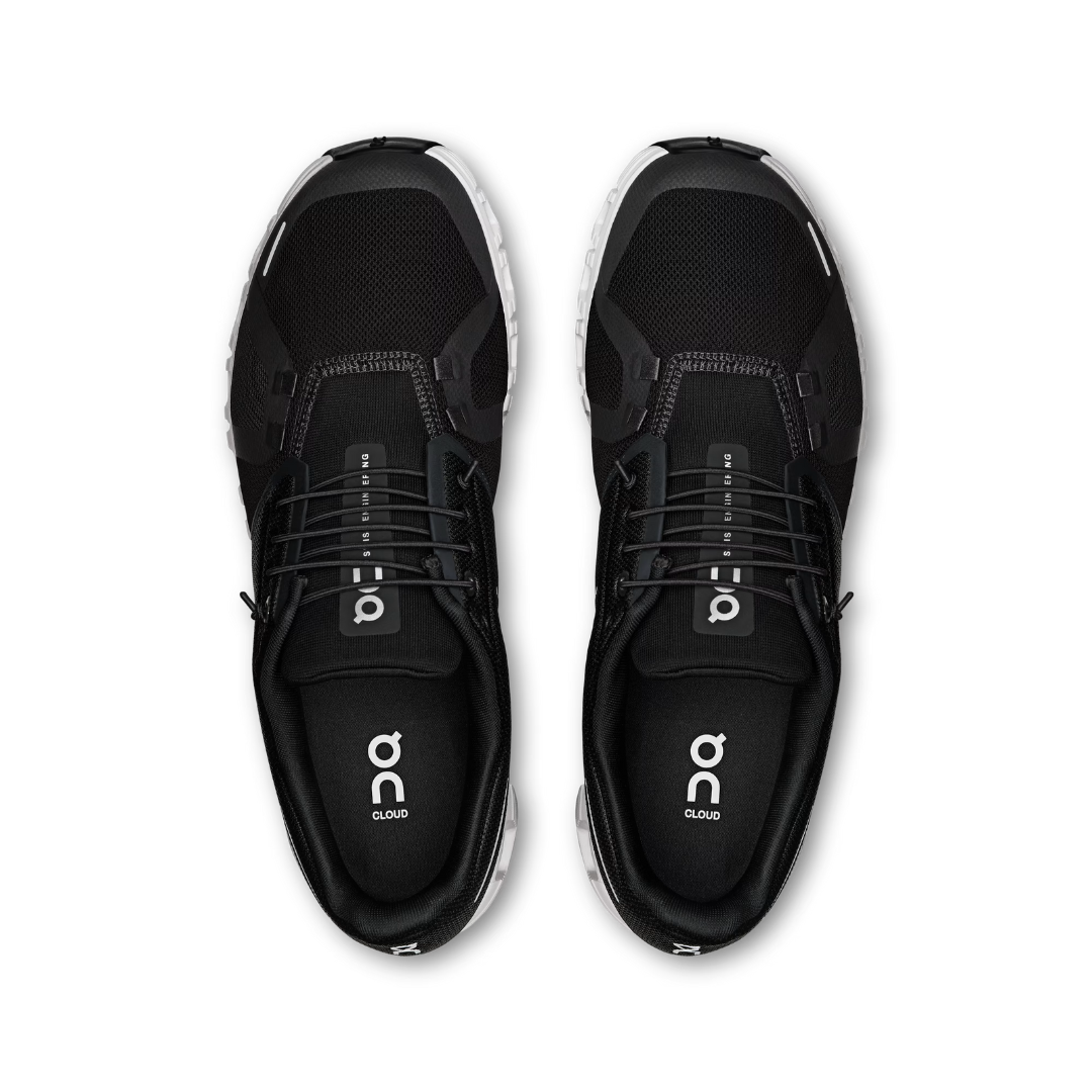 On Running Men's Cloud 6 Road Running Shoes - Lightweight Cushioned Sneakers for Jogging & Marathon Training - Black/White (3MF10070299) | Perfect for Road Running, Gym Workouts & Daily Wear