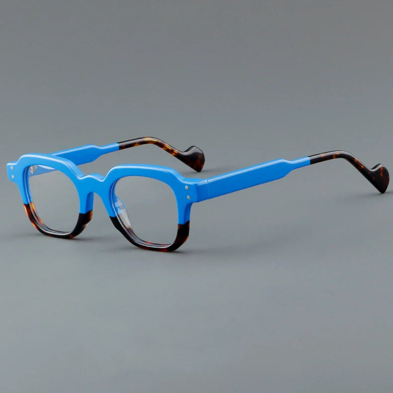 CCspace Unisex Full Rim Square Acetate Eyeglasses 57287 - Lightweight & Durable Frame for Men & Women - Perfect for Reading, Working & Fashion Accessories